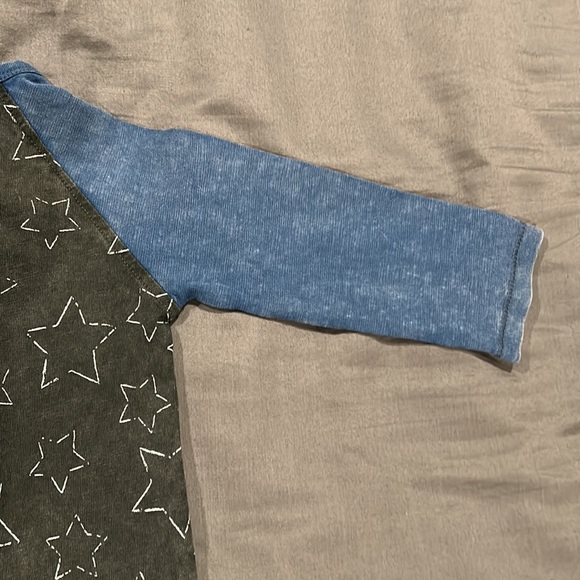Zara Baby Blue/Black Shirt Size 6-9 Months Never Worn - Picture 6 of 7